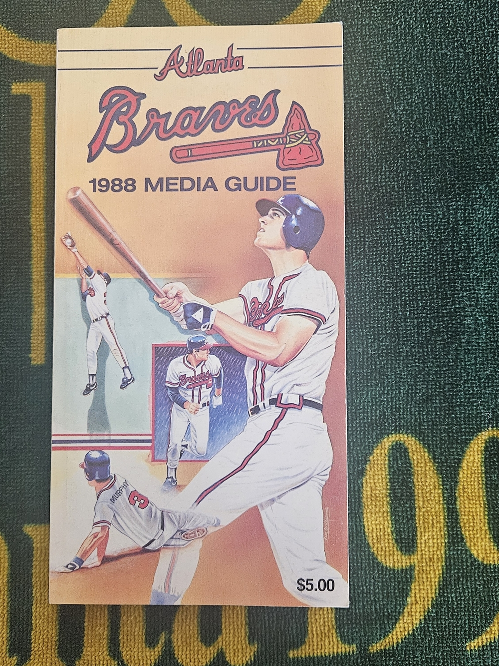 Atlanta Braves 1988 Media Guide - Vintage Team Publication, White/Red